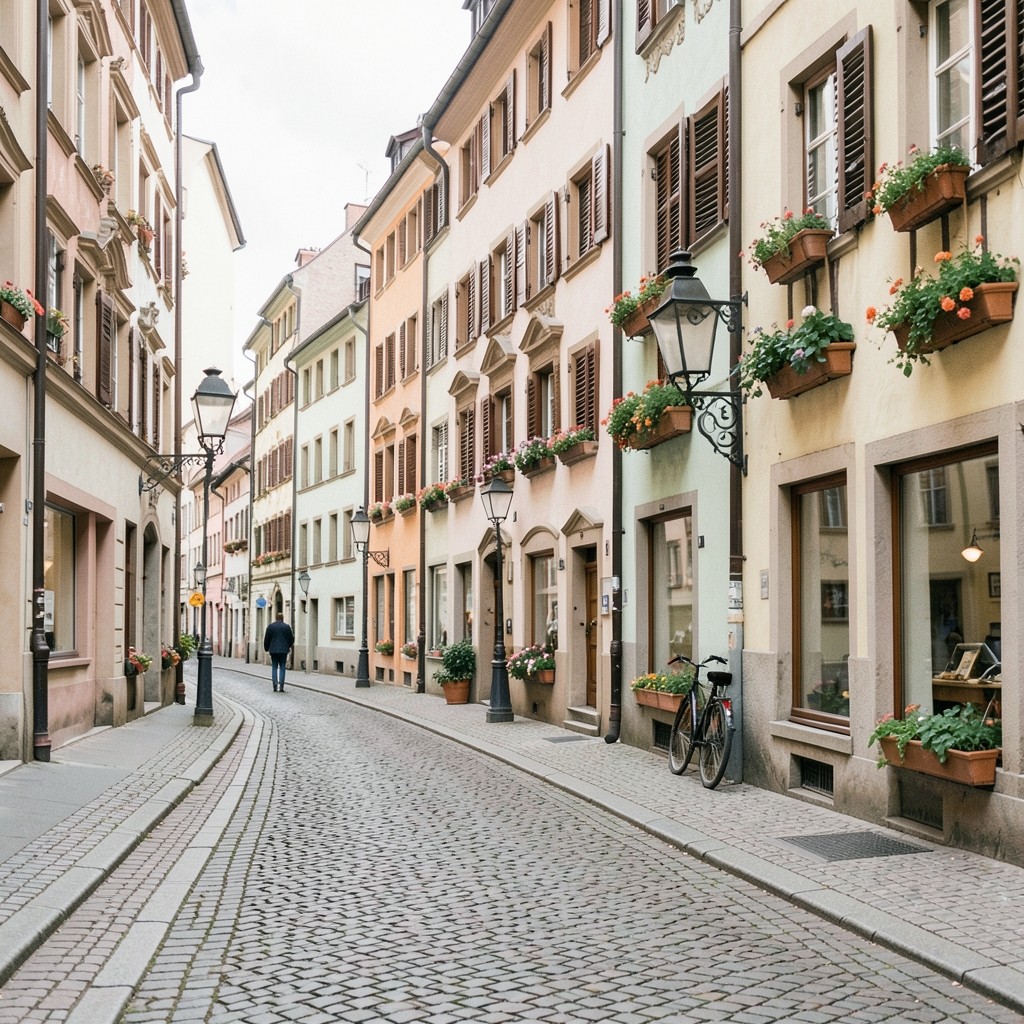 Stadtansicht von Augsburg bei weichem Tageslicht