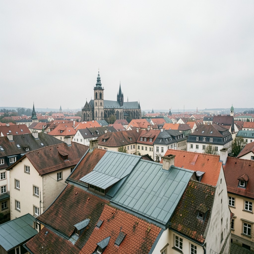 Blick über Augsburg — neuer Lebensmittelpunkt nach dem Umzug